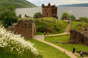 Scottish castle ruins