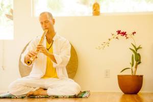 Alan on Shakuhachi