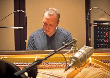 Steven in recording studio