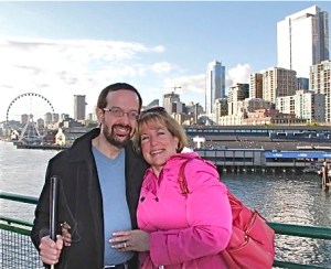 Kevin and wife Pam while on tour.